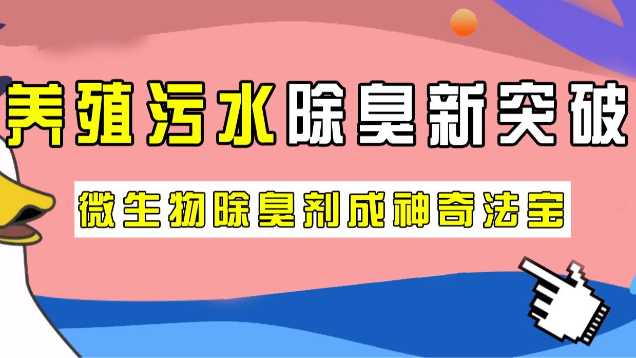 养殖污水除臭新突破，微生物除臭剂成神奇法宝